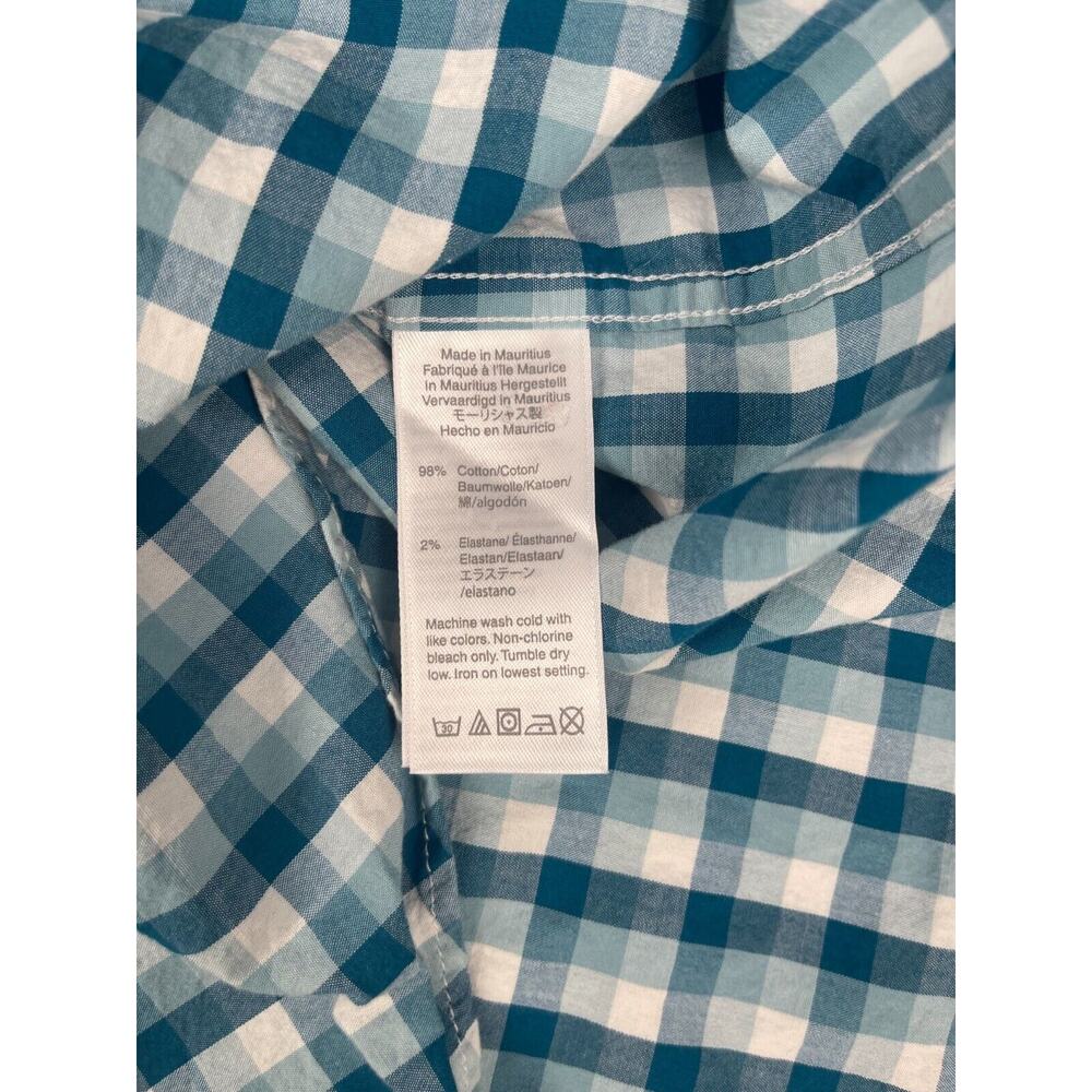 J Crew Shirt Mens XL‎ Blue Checks Plaid Long Sleeve Button Down Preppy Classic - Picture 7 of 9